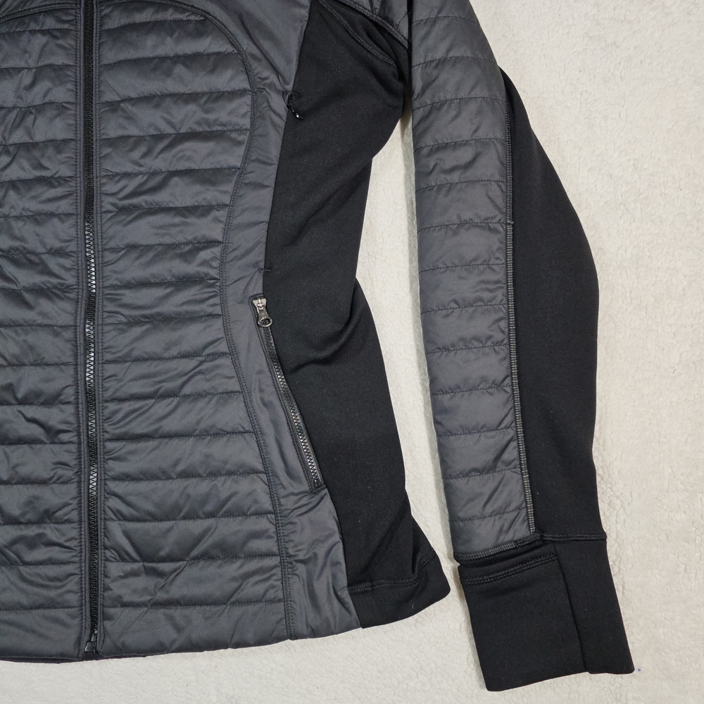 LULULEMON FIRST MILE QUILTED RUNNING Jacket Black Womens Size 10. - Picture 3 of 13